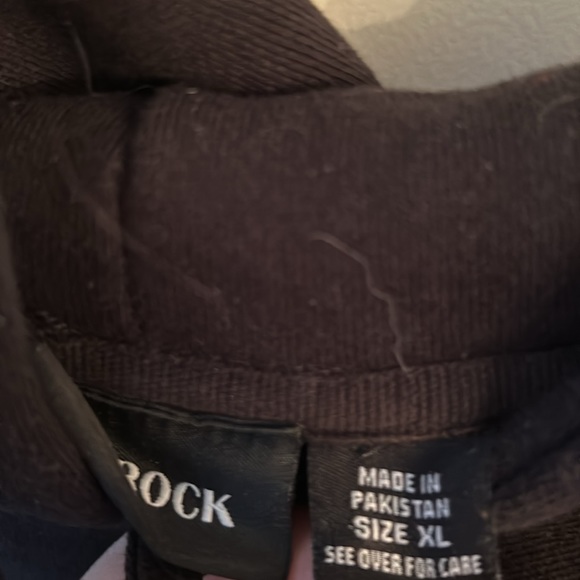 BLU ROCK Pittsburgh Heavy X Large Black Sweatshirt Hoodie - Picture 4 of 5